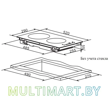 Индукционная варочная панель Weissgauff HI 32 BA картинка 3
